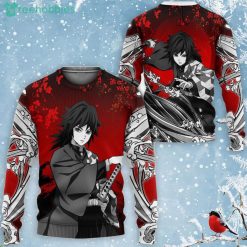Giyu Tomioka All Over Printed 3D Shirt Custom Kimetsu Anime Fans Japan Art Product Photo 2