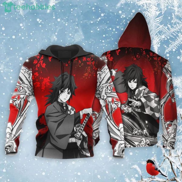 Giyu Tomioka All Over Printed 3D Shirt Custom Kimetsu Anime Fans Japan Art Product Photo 3