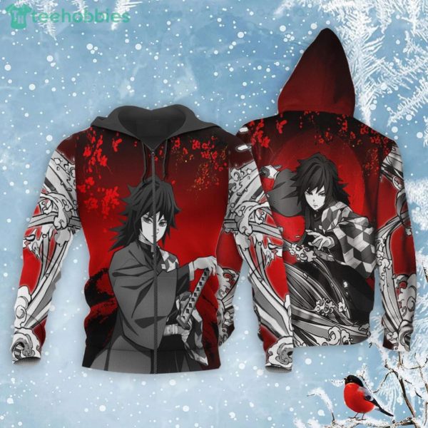 Giyu Tomioka All Over Printed 3D Shirt Custom Kimetsu Anime Fans Japan Art Product Photo 1