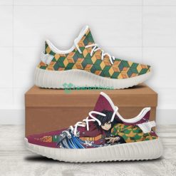 Giyu Tomioka Custom Kimetsu No Yaiba Anime Yeezy Shoes For Fans Product Photo 2