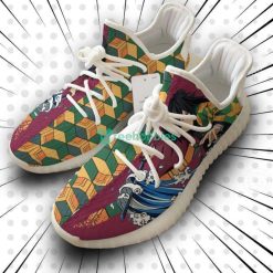 Giyu Tomioka Custom Kimetsu No Yaiba Anime Yeezy Shoes For Fans Product Photo 1