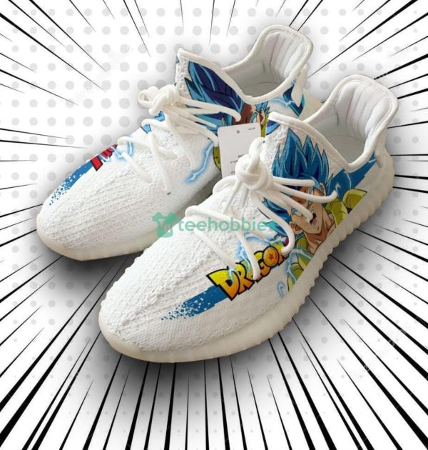 Gogeta Custom Dragon Ball Anime Yeezy Shoes For Fans Product Photo 1