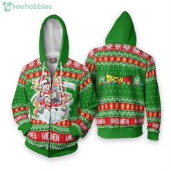 Goku And Gohan And Chi Chi Dragon Ball Custom Anime Fans Ugly Christmas Sweater Hoodie Product Photo 2