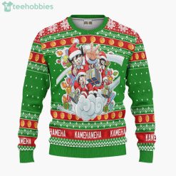 Goku And Gohan And Chi Chi Dragon Ball Custom Anime Fans Ugly Christmas Sweater Hoodie Product Photo 1