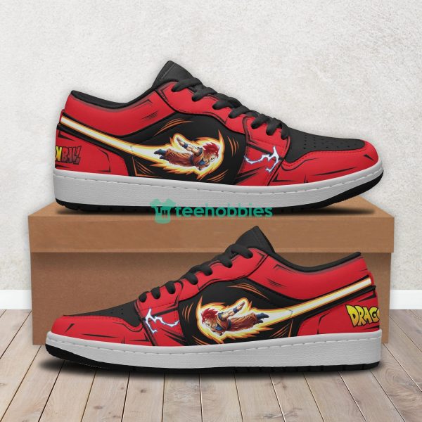 Goku Anime Dragon Ball Super Saiyan God Air Jordan Low Top Shoes Product Photo 5