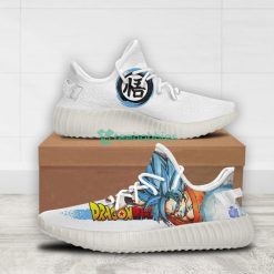 Goku Custom Super Saiyan Blue Dragon Ball Anime Yeezy Shoes For Fans Product Photo 2
