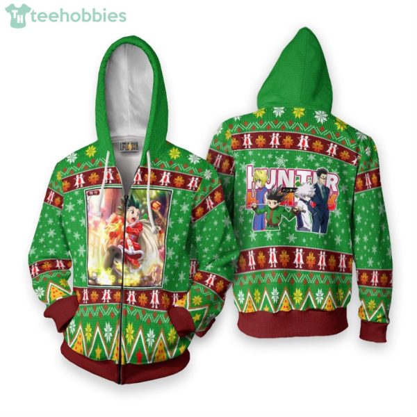 Gon Freecss Custom Hunter x Hunter Anime Fans Ugly Christmas Sweater Hoodie Product Photo 2
