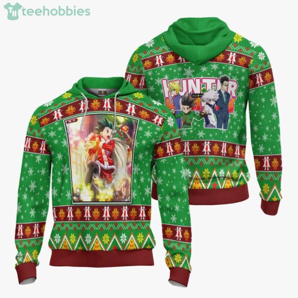 Gon Freecss Custom Hunter x Hunter Anime Fans Ugly Christmas Sweater Hoodie Product Photo 3