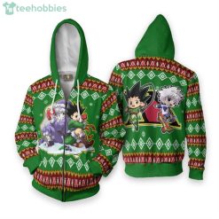 Gon & Killua Cute Hunter x Hunter Anime Fans Ugly Christmas Sweater Hoodie Product Photo 2