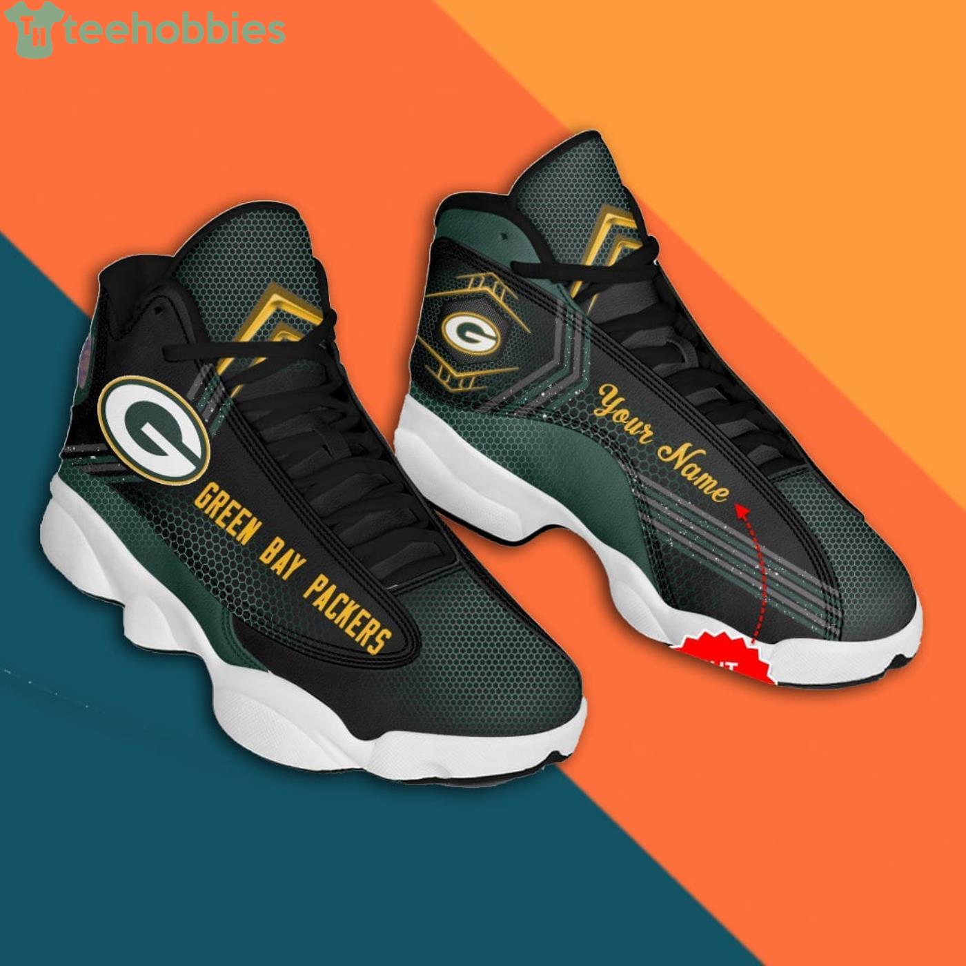 Green Bay Packers Air Jordan Sneaker Shoes - Freedomdesign