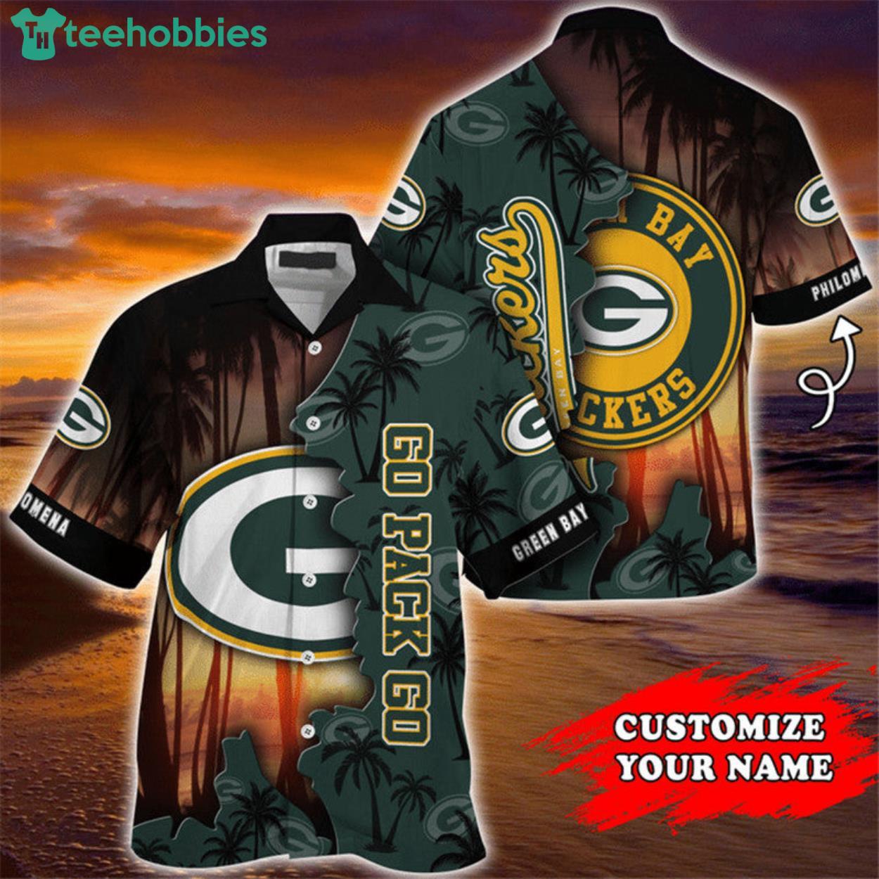 Green Bay Packers Hawaiian Custom Name For Fans Product Photo 1