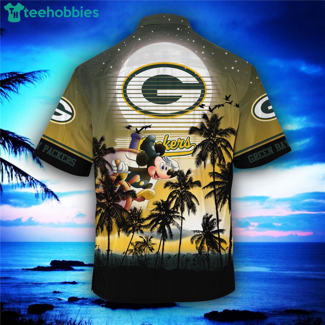 Green Bay Packers Baby Yoda Custom Name Hawaiian Shirt - Freedomdesign