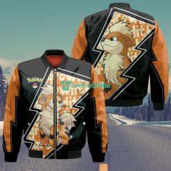 Growlithe All Over Printed 3D Shirt Custom Pokemon Anime Fans Lighting Style Product Photo 4