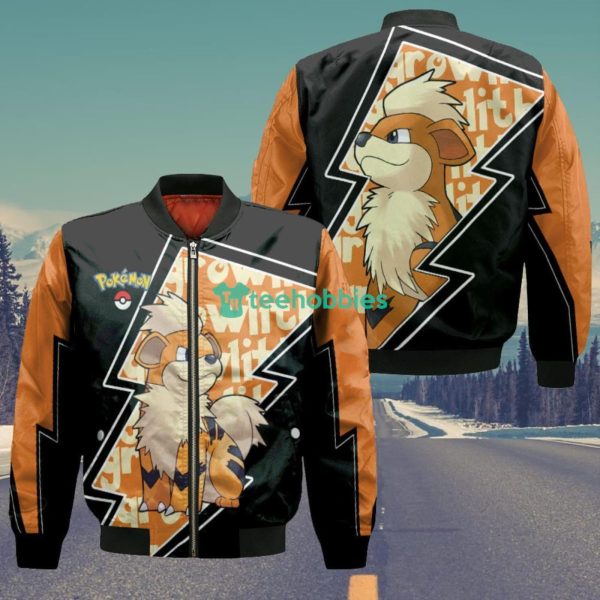Growlithe All Over Printed 3D Shirt Custom Pokemon Anime Fans Lighting Style Product Photo 4