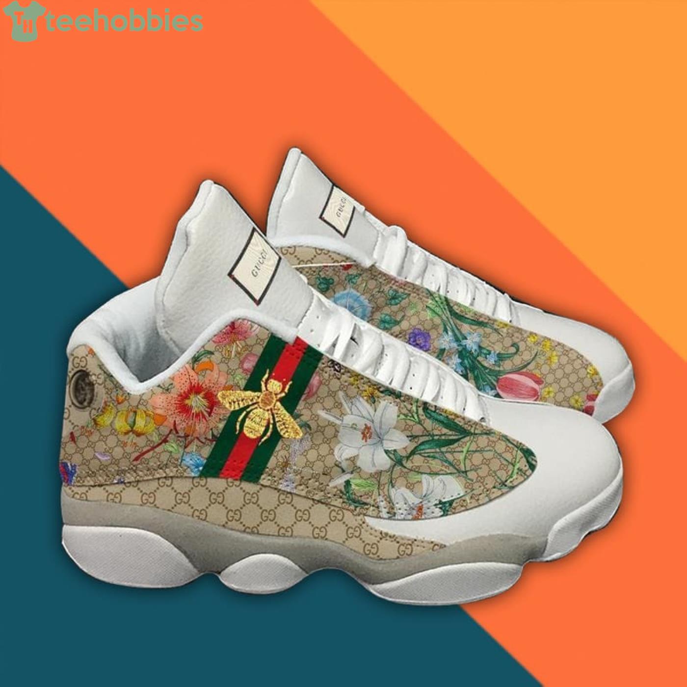 Gucci Bee And Flower Air Jordan 13 Sneaker Shoes