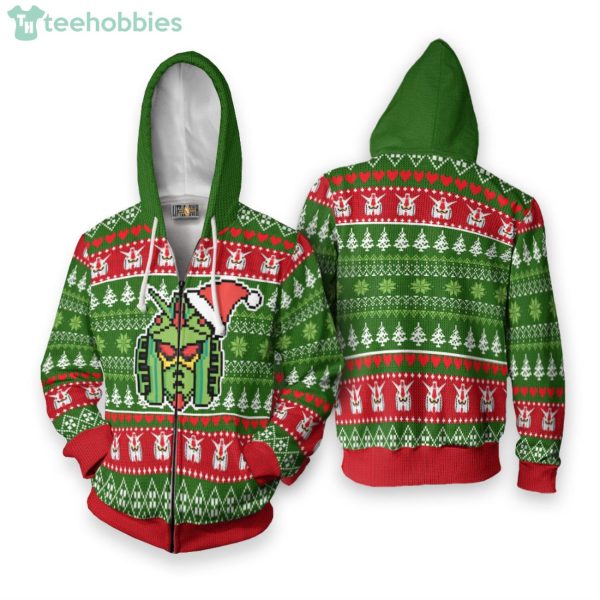 Gundam Pixel Custom Anime Fans Ugly Christmas Sweater Hoodie Product Photo 2