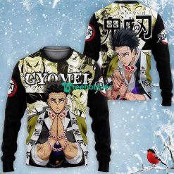 Gyomei Himejima All Over Printed 3D Shirt Custom Kimetsu Anime Fans Manga Style Product Photo 2