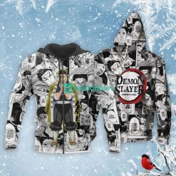 Gyomei Himejima Kimetsu Anime Fans Mix Manga All Over Printed 3D Shirt Product Photo 1