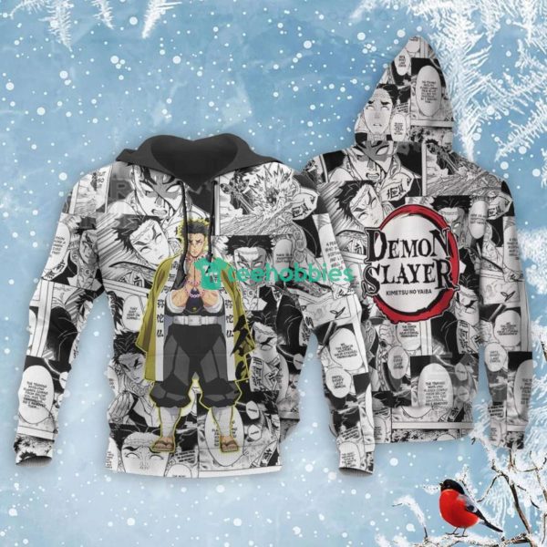 Gyomei Himejima Kimetsu Anime Fans Mix Manga All Over Printed 3D Shirt Product Photo 4
