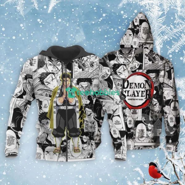 Gyomei Himejima Kimetsu Anime Fans Mix Manga All Over Printed 3D Shirt Product Photo 1