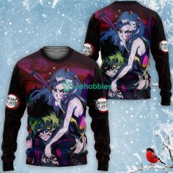 Gyutaro and Daki All Over Printed 3D Shirt Custom Kimetsu Anime Fans Product Photo 2