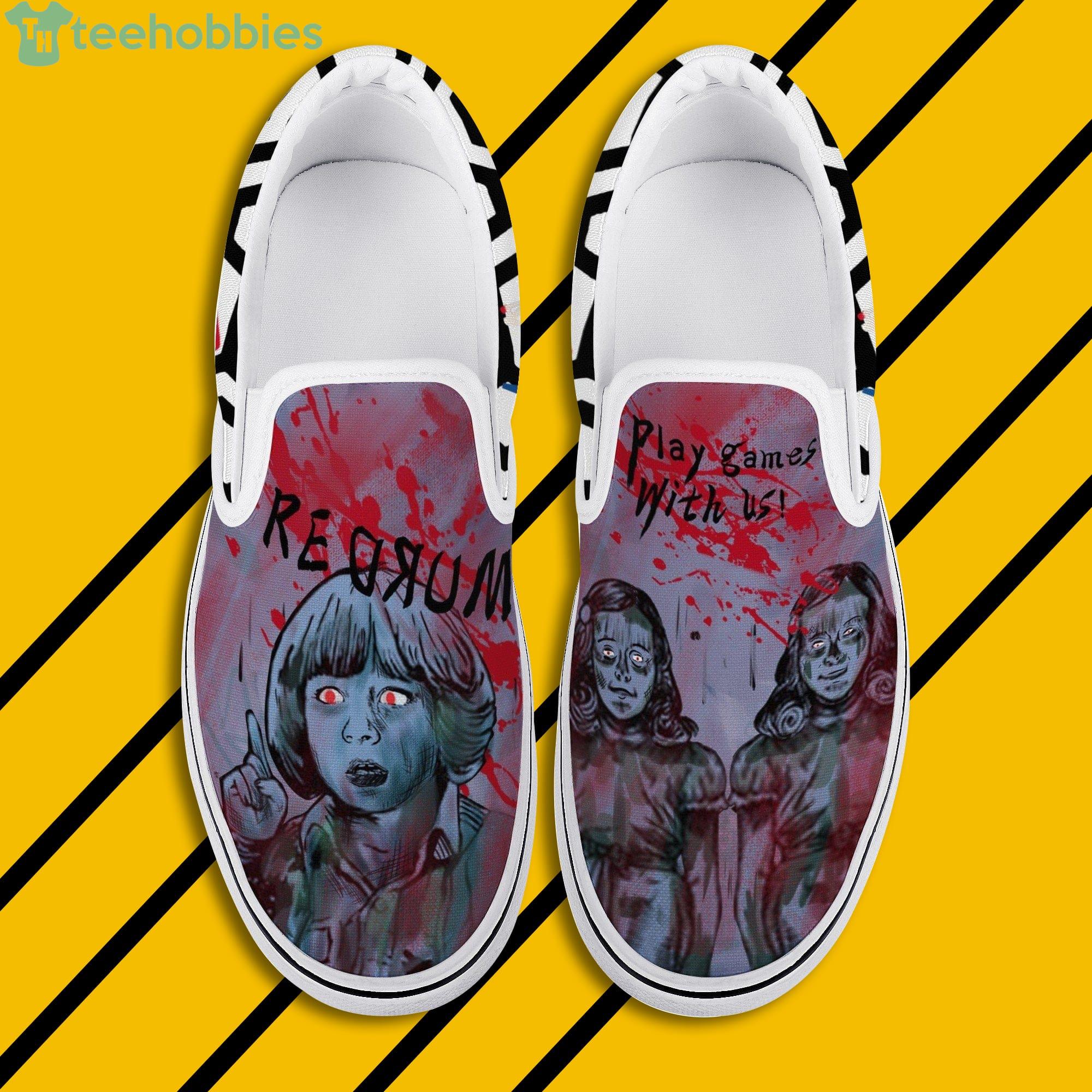 Halloween Shining Play Games With Us Slip On Shoes For Men And Women Product Photo 1