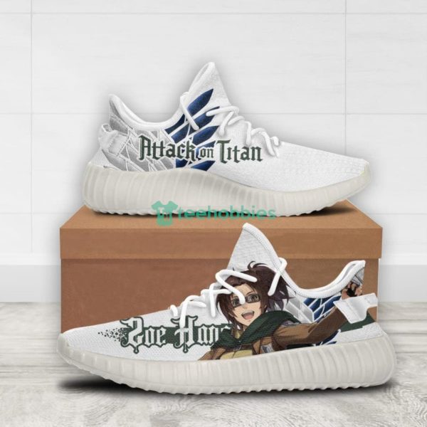 Hange Zoe Custom Attack on Titan Anime Yeezy Shoes For Fans Product Photo 2