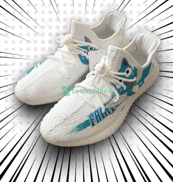 Happy Custom Fairy Tail Anime Yeezy Shoes For Fans Product Photo 1