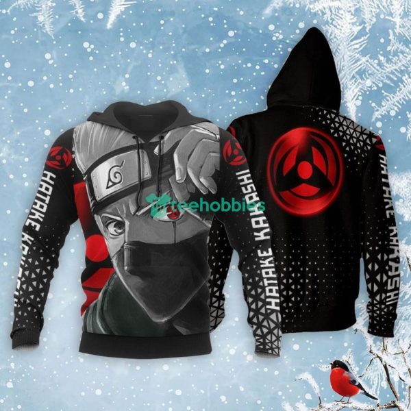 Hatake Kakashi All Over Printed 3D Shirt Sharingan Eye Anime Fans Product Photo 3