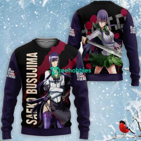 Highschool Of Dead All Over Printed 3D Shirt Saeko Busujima Anime Fans Product Photo 2