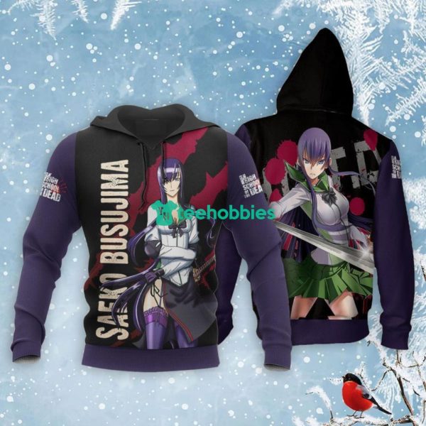 Highschool Of Dead All Over Printed 3D Shirt Saeko Busujima Anime Fans Product Photo 3