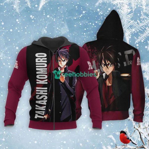 Highschool Of Dead All Over Printed 3D Shirt Takashi Komuro Anime Fans Product Photo 1