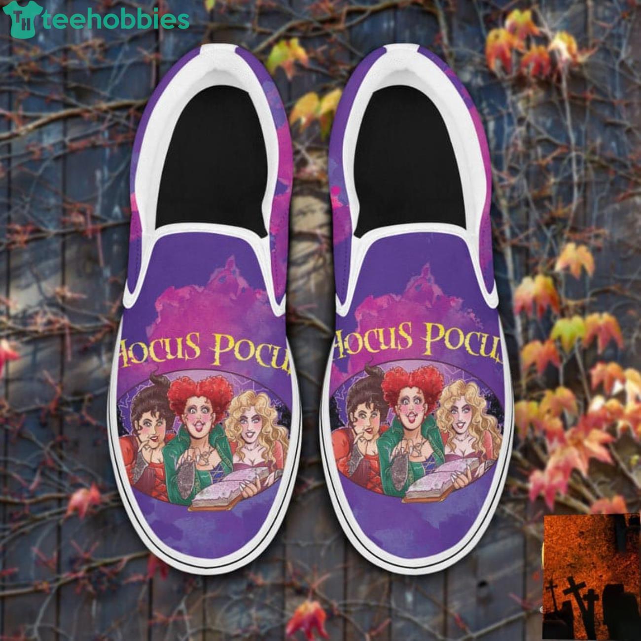 Hocus Pocus The Sanderson Sisters Halloween Funny Slip On Shoes For Men And  Women