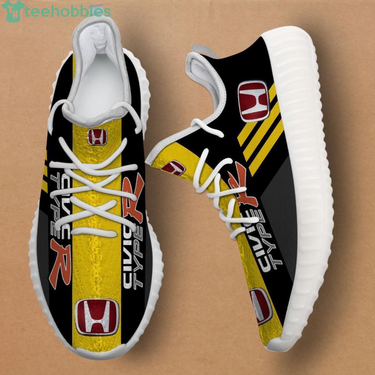 Honda Civic Type-R Sneaker Fans Yellow Striped Reze Shoes Product Photo 4 Honda Civic Type-R Sneaker Fans Yellow Striped Reze Shoes Product Photo 4
