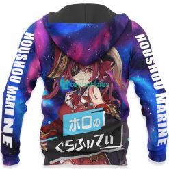 Houshou Marine All Over Printed 3D Shirt Holo Graffiti Custom Anime Fans Product Photo 5