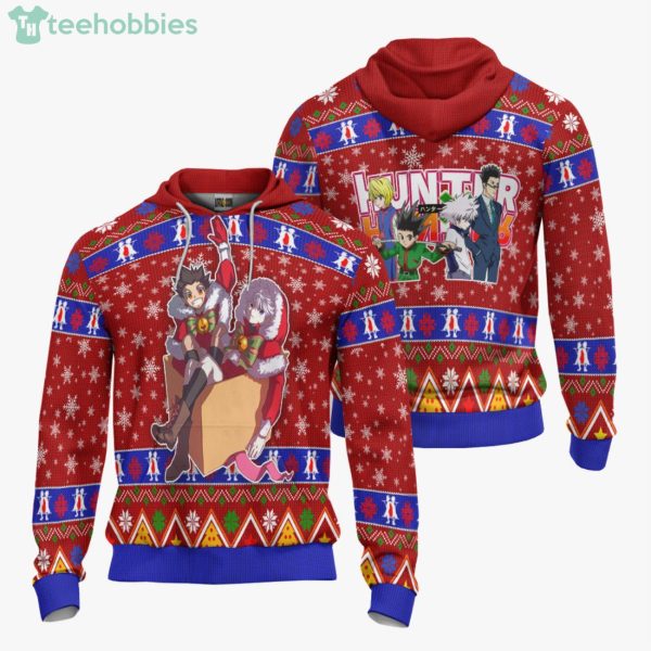 Hunter x Hunter Gon And Killua Custom Anime Fans Ugly Christmas Sweater Hoodie Product Photo 3