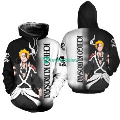 Ichigo Costume Bleach Anime Fans All Over Printed 3D Shirt Product Photo 2