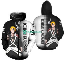 Ichigo Costume Bleach Anime Fans All Over Printed 3D Shirt Product Photo 1