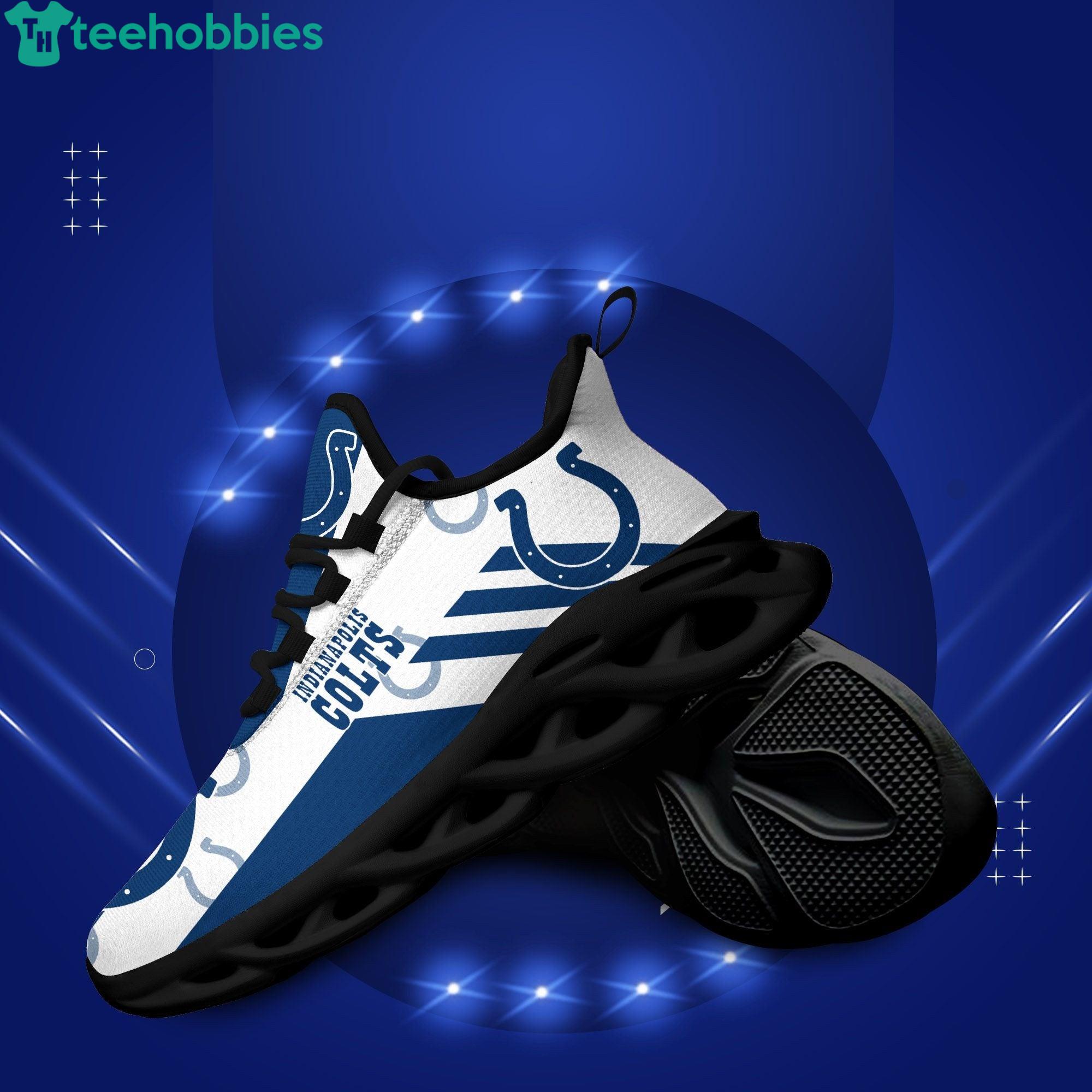 Indianapolis Colts Striped Cool Max Soul Sneaker Running Shoes Product Photo 1