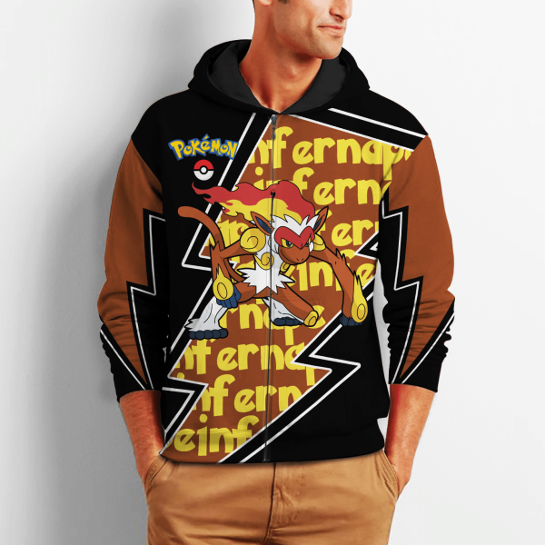 Infernape Zip All Over Printed 3D Shirt Costume Pokemon Fan Gift Idea Product Photo 2