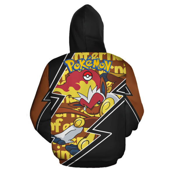 Infernape Zip All Over Printed 3D Shirt Costume Pokemon Fan Gift Idea Product Photo 3