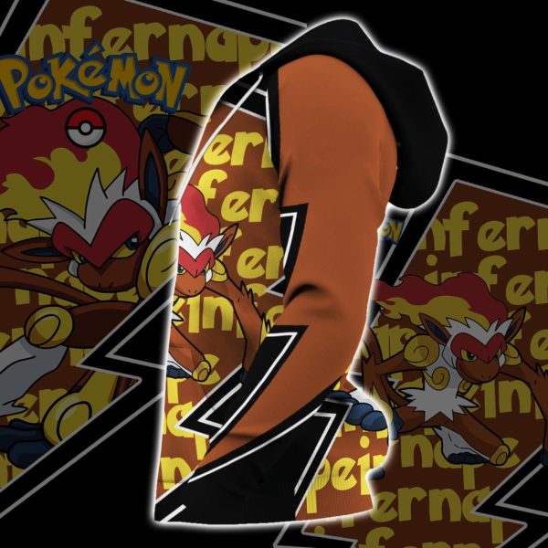 Infernape Zip All Over Printed 3D Shirt Costume Pokemon Fan Gift Idea Product Photo 4