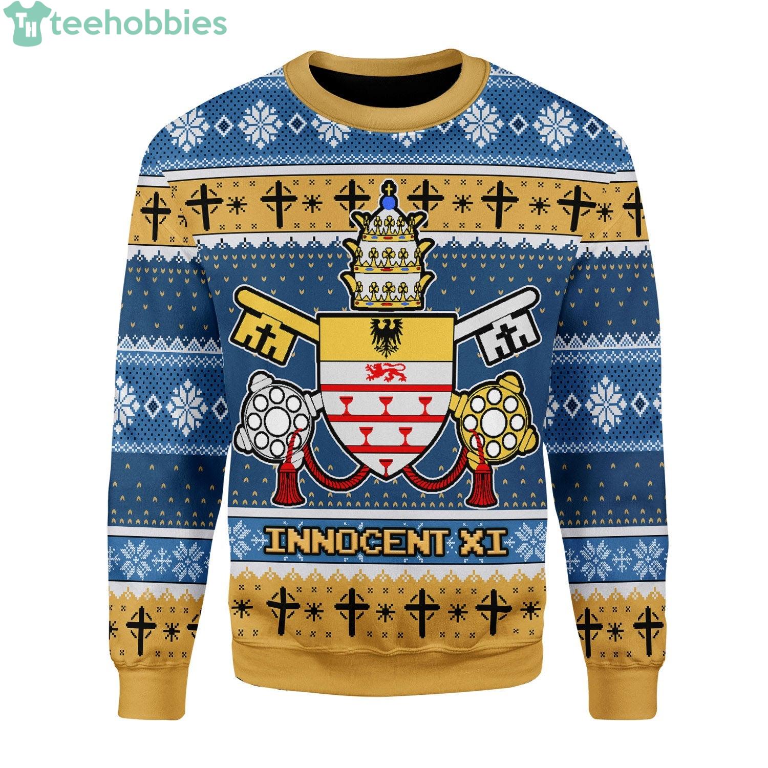 Innocent XI Coat Of Arms Ugly Christmas Sweater Product Photo 1 Innocent XI Coat Of Arms Ugly Christmas Sweater Product Photo 1