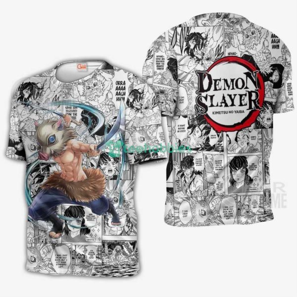 Inosuke All Over Printed 3D Shirt Custom Manga Mix Anime Fans Kimetsu Product Photo 4