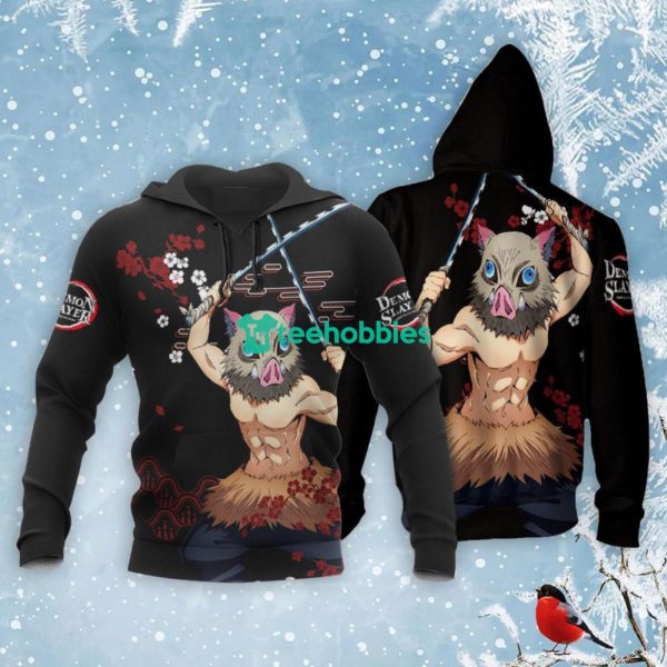 Inosuke Hashibira All Over Printed 3D Shirt Custom Kimetsu Anime Fans Japan Style Product Photo 3