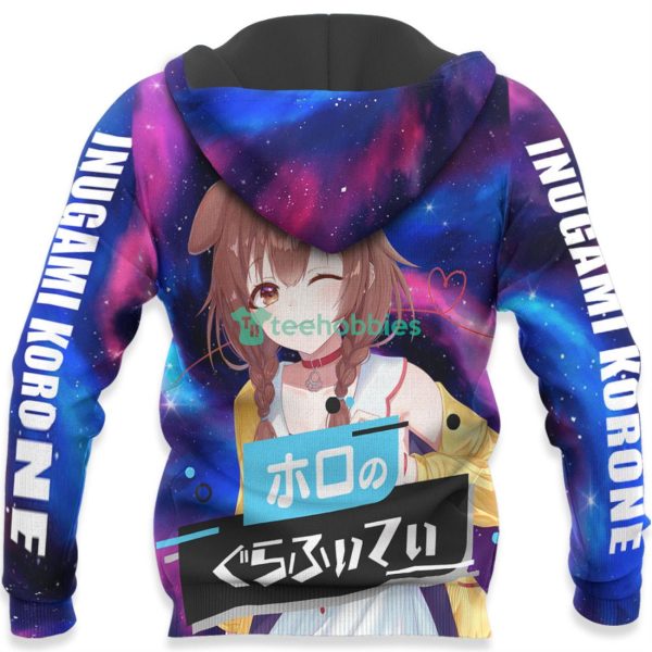 Inugami Korone All Over Printed 3D Shirt Holo Graffiti Custom Anime Fans Product Photo 5