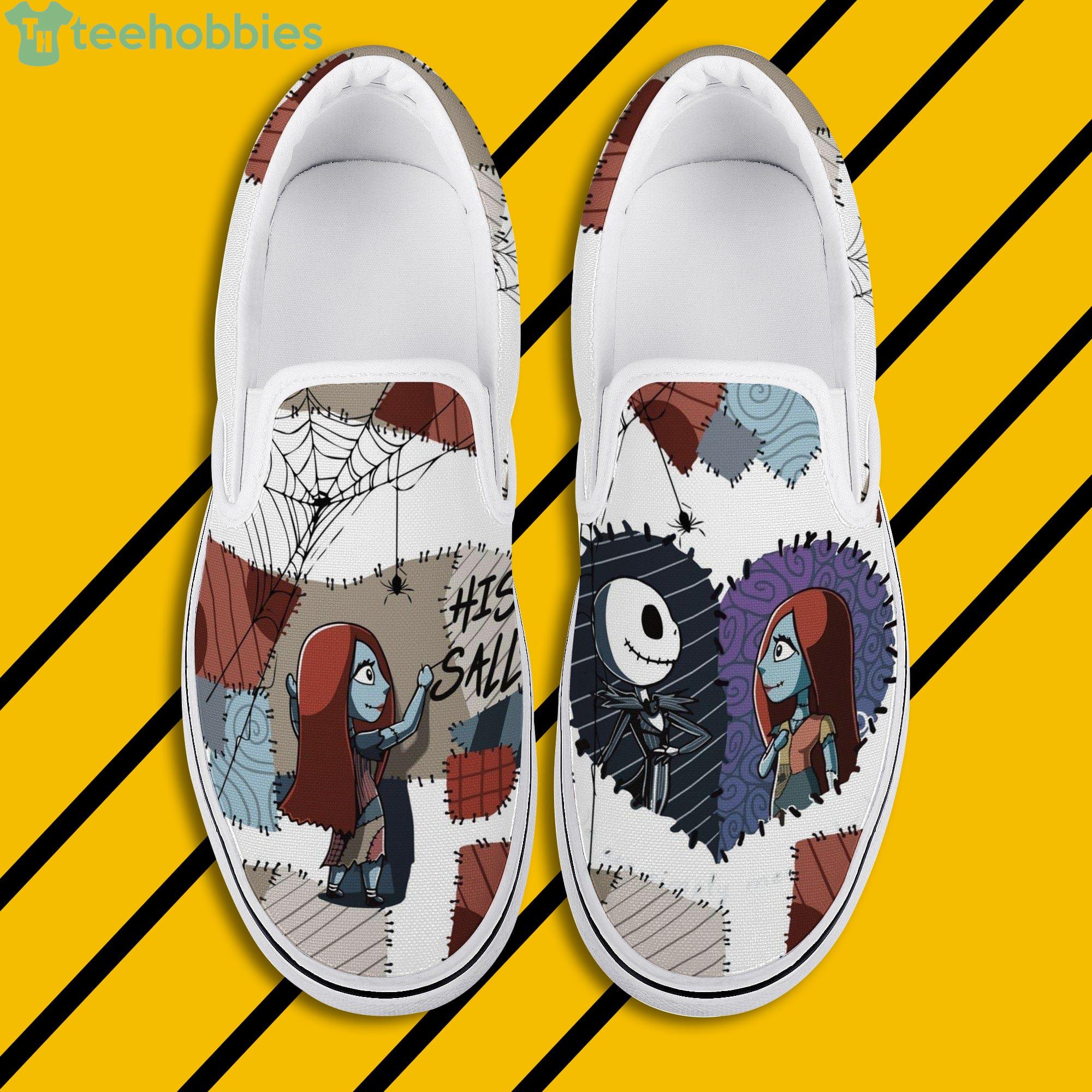 Jack & Sally The Nightmare Before Christmas Slip On Shoes For Men And Women Product Photo 1