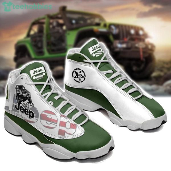 Jeep Lover Green Air Jordan 13 Shoes For Men And Women Product Photo 1