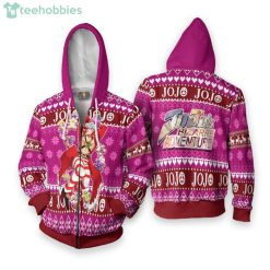 JoJo s Bizarre Adventure Custom Jonathan Joestar Anime Fans Ugly Christmas Sweater Hoodie Product Photo 2