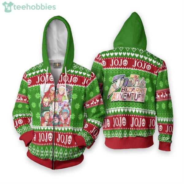 JoJo's Bizarre Adventure Custom Anime Fans Ugly Christmas Sweater Hoodie Product Photo 2